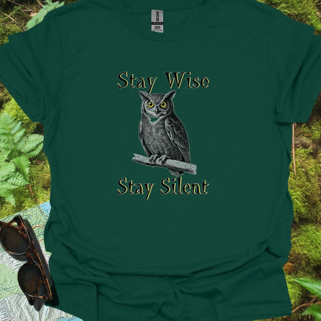 Stay Wise Stay Silent T-shirt tijdloos