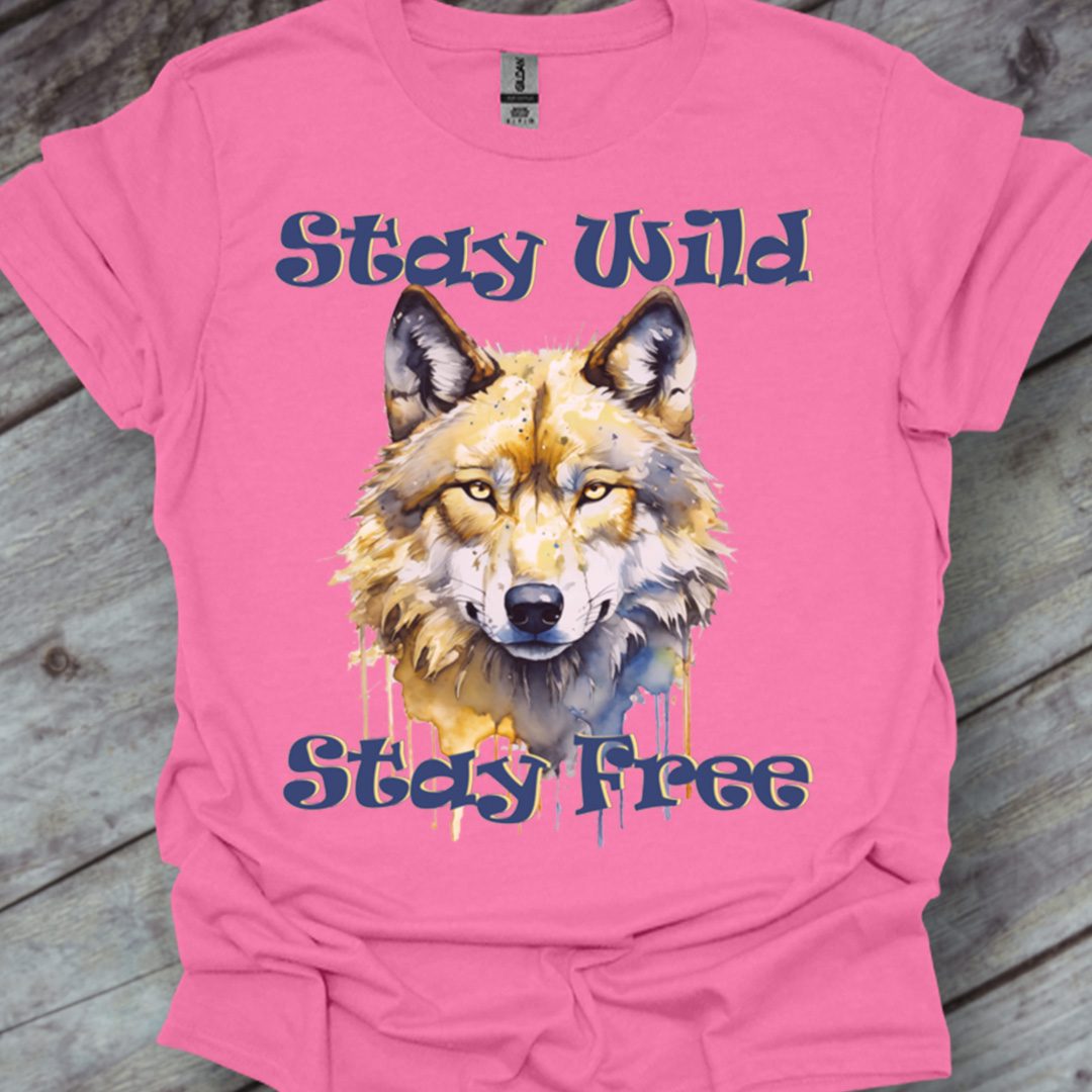 Stay Wild Stay Free trendy T-shirt