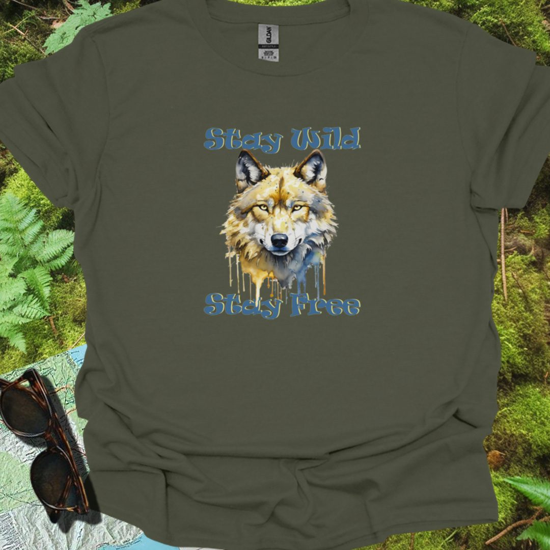 Stay Wild Stay Free T-shirt tijdloos
