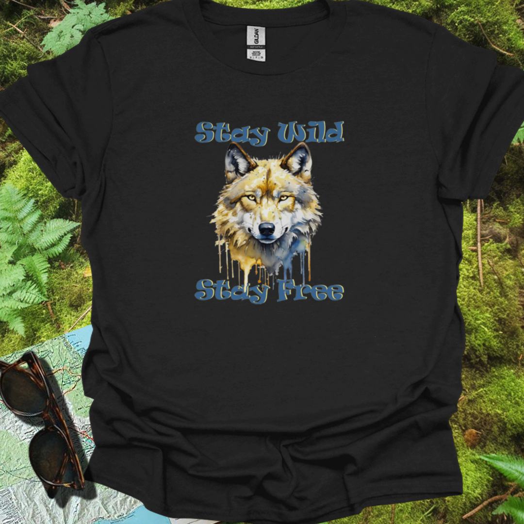 Stay Wild Stay Free T-shirt tijdloos