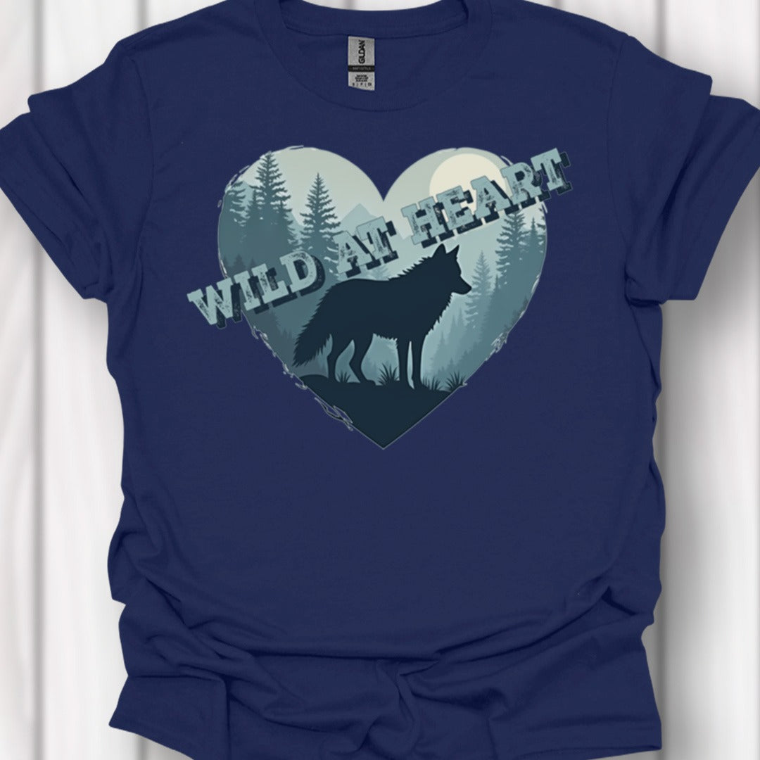 Wild at Heart Wolf T-shirt intemporel
