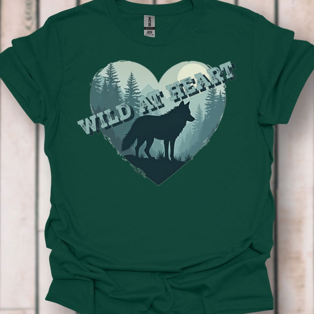 Wild at Heart Wolf T-shirt intemporel