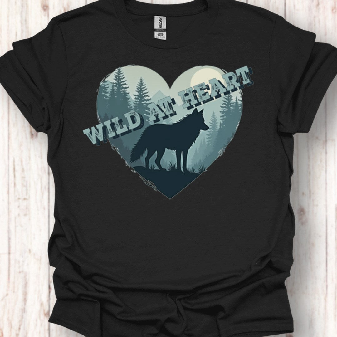 Wild at Heart Wolf T-shirt intemporel