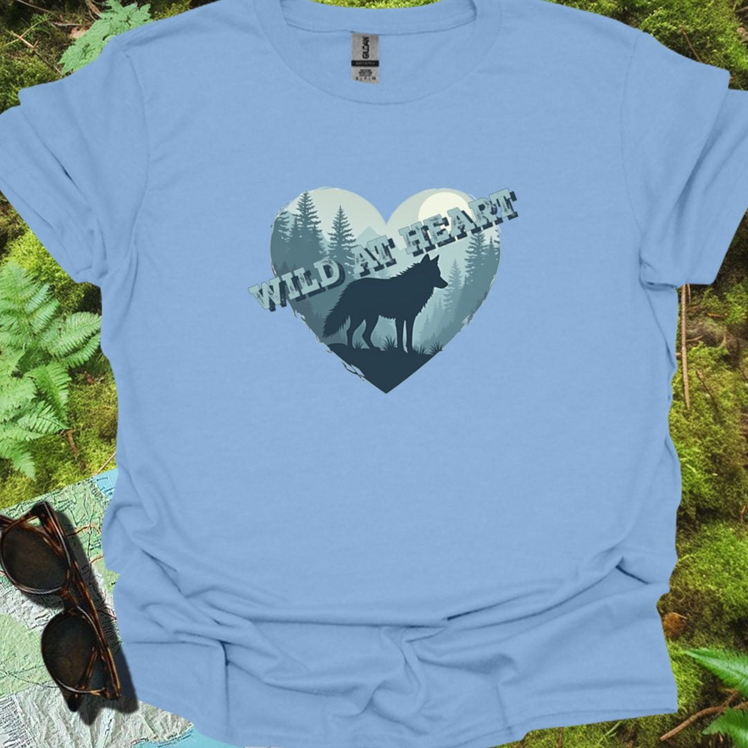 Wild at Heart Wolf T-shirt trendy