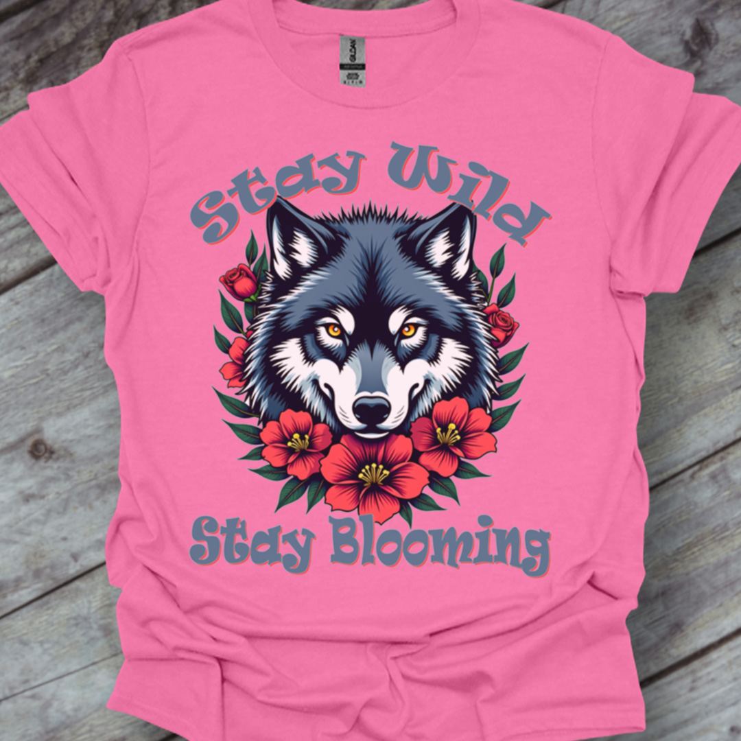 Stay Blooming trendy T-shirt