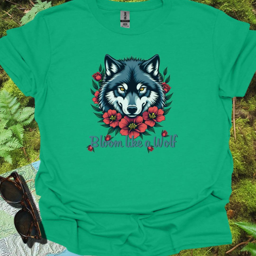 Bloom like a Wolf T-shirt trendy