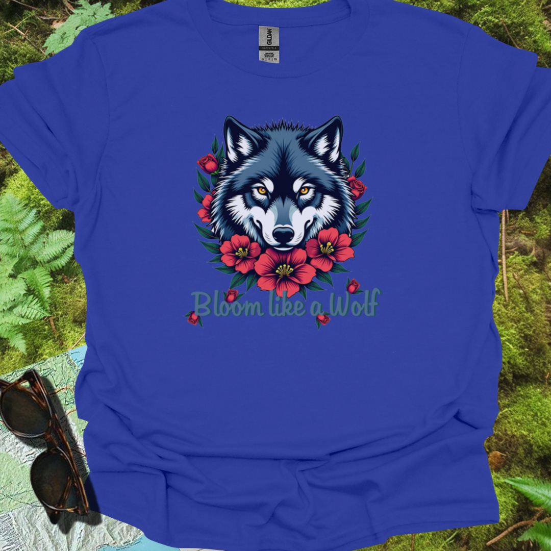 Bloom like a Wolf T-shirt trendy