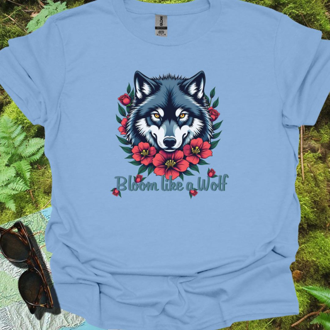Bloom like a Wolf T-shirt trendy