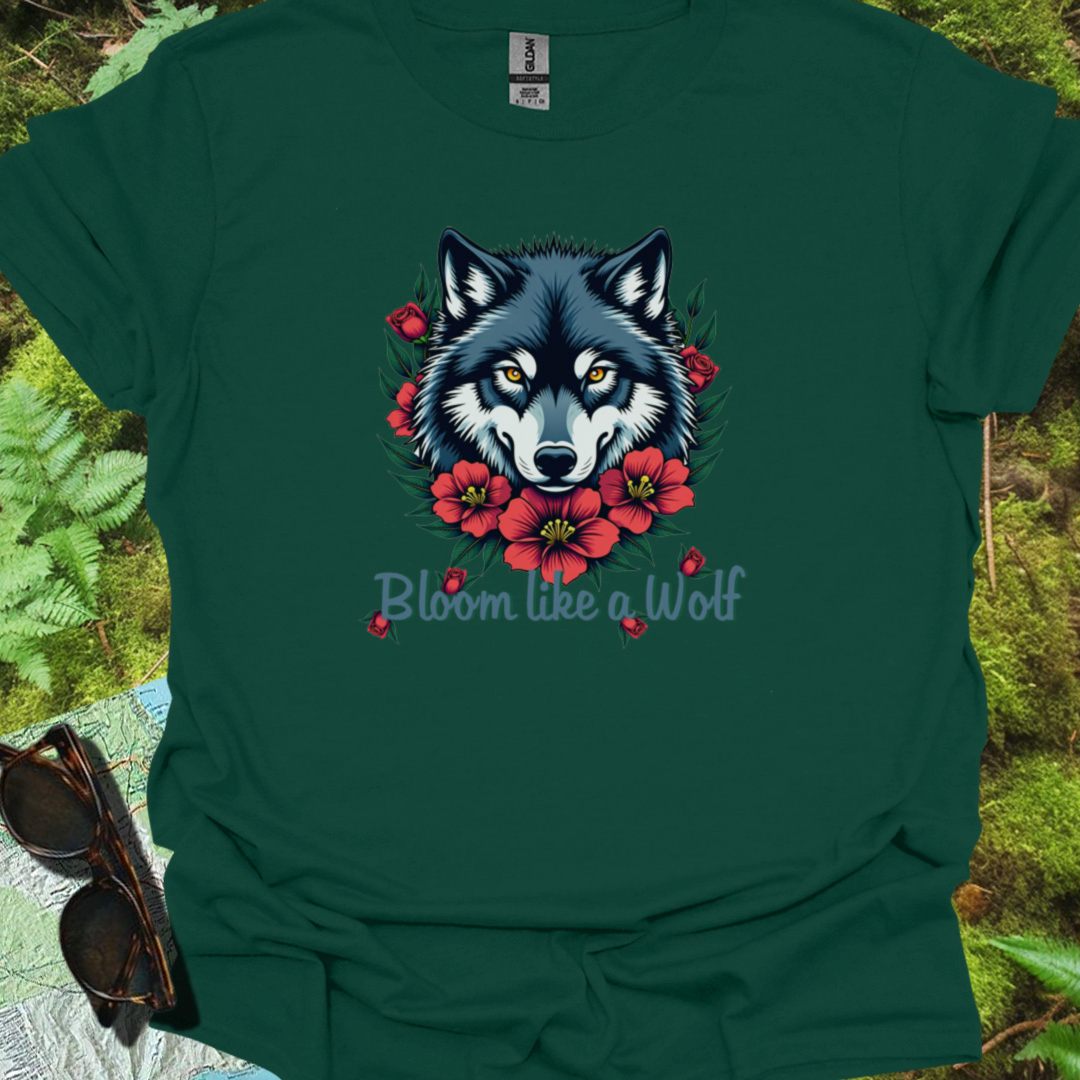 Bloom like a Wolf T-shirt tijdloos
