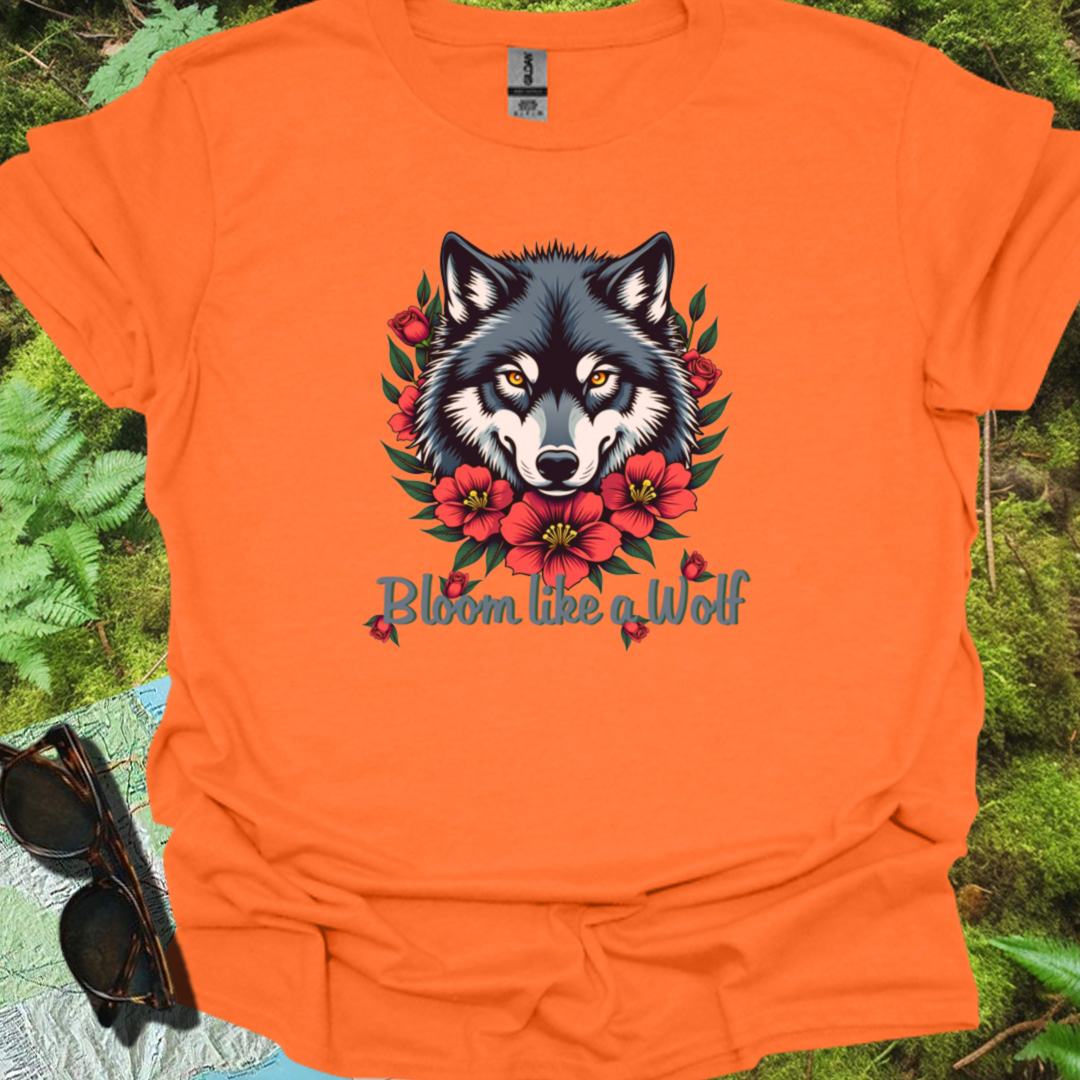 Bloom like a Wolf T-shirt trendy