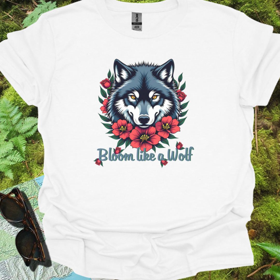 Bloom like a Wolf T-shirt tijdloos