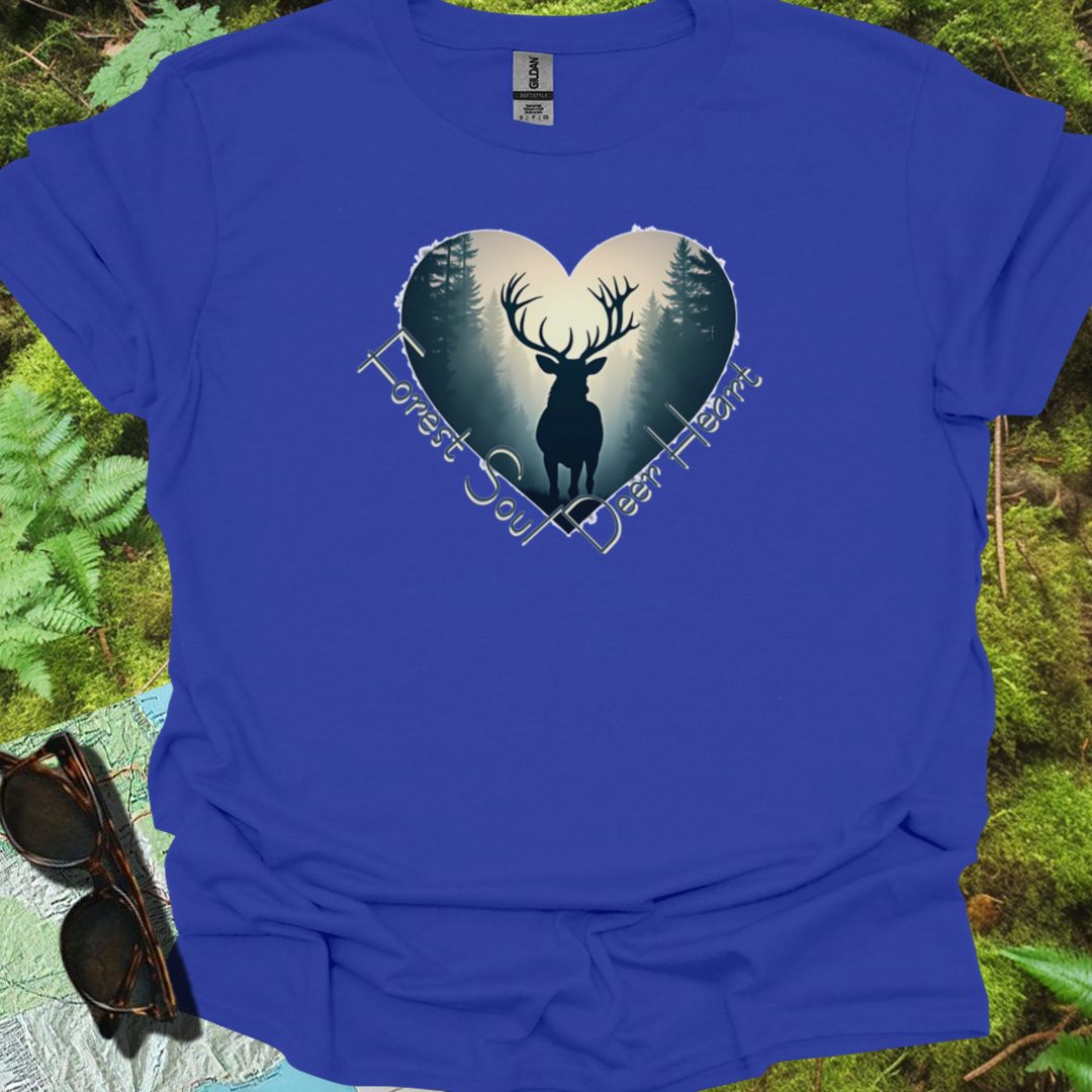 Forest Soul Deer Heart T-shirt trendy