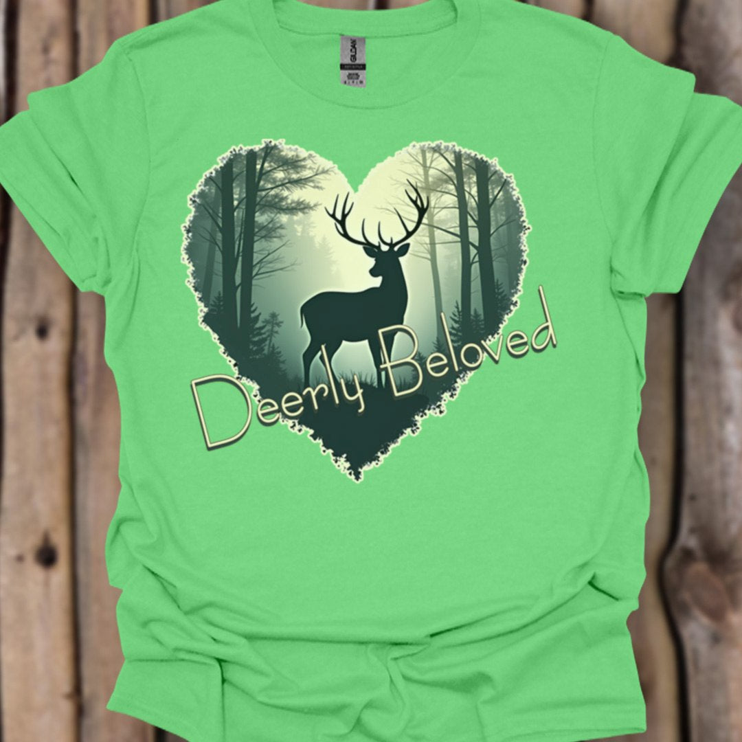 Deerly Beloved trendy T-shirt