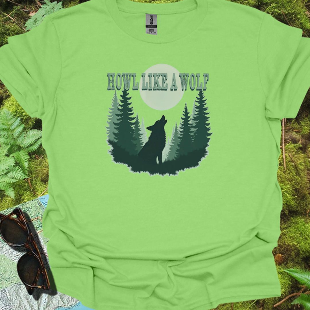 Howl like a Wolf T-shirt trendy