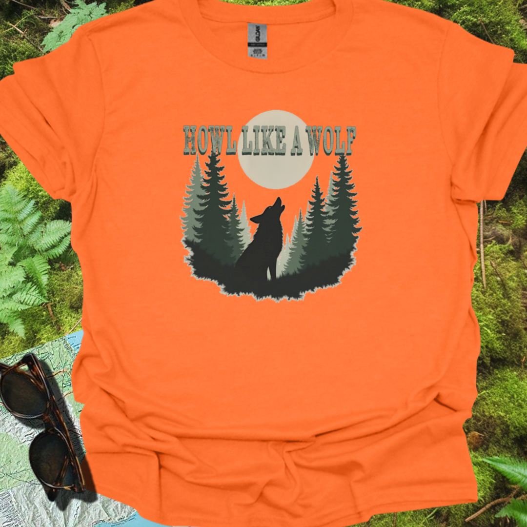 Howl like a Wolf T-shirt trendy