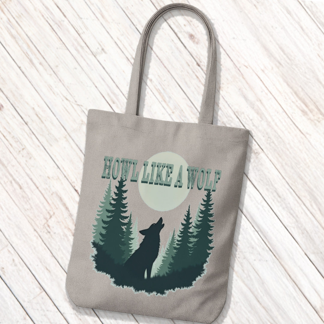 Tote Bag Howl Like a Wolf