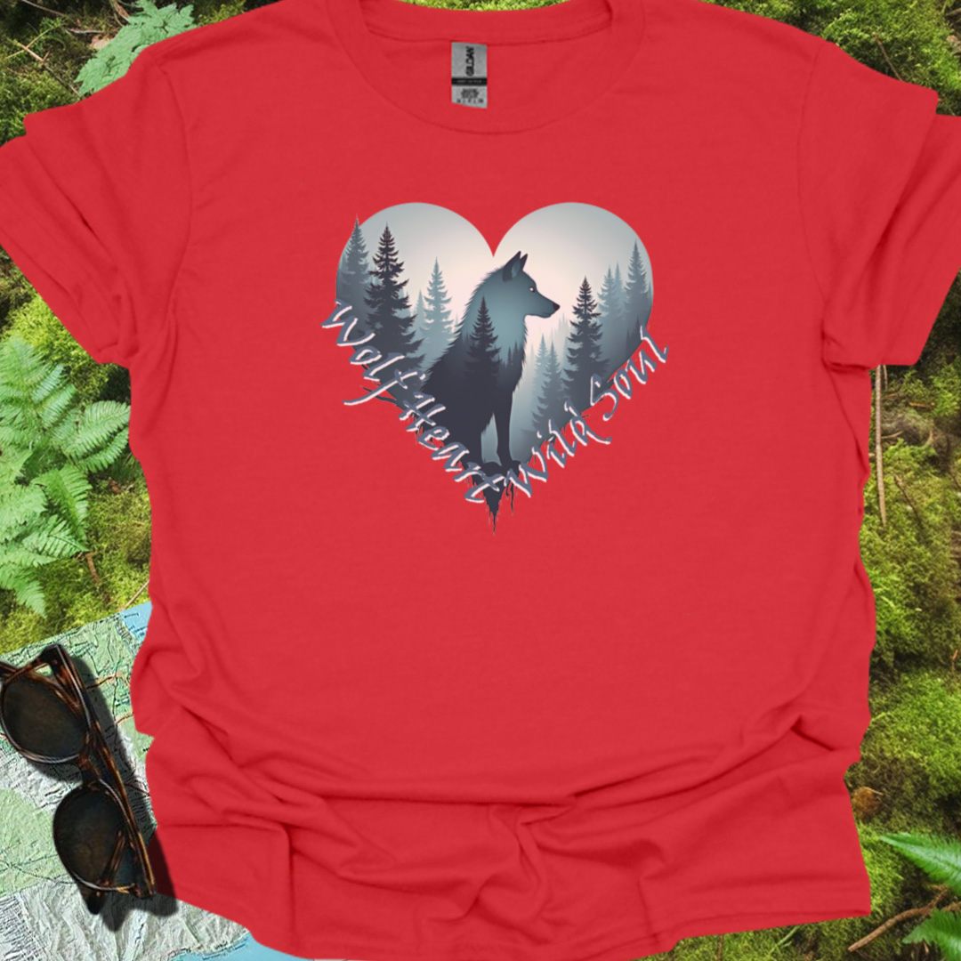 Wolf Heart T-shirt trendy