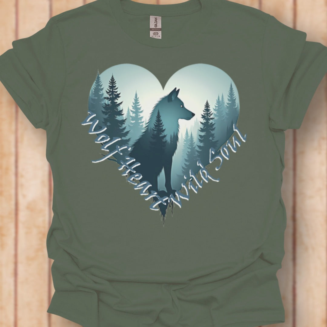 Wolf Heart T-shirt intemporel