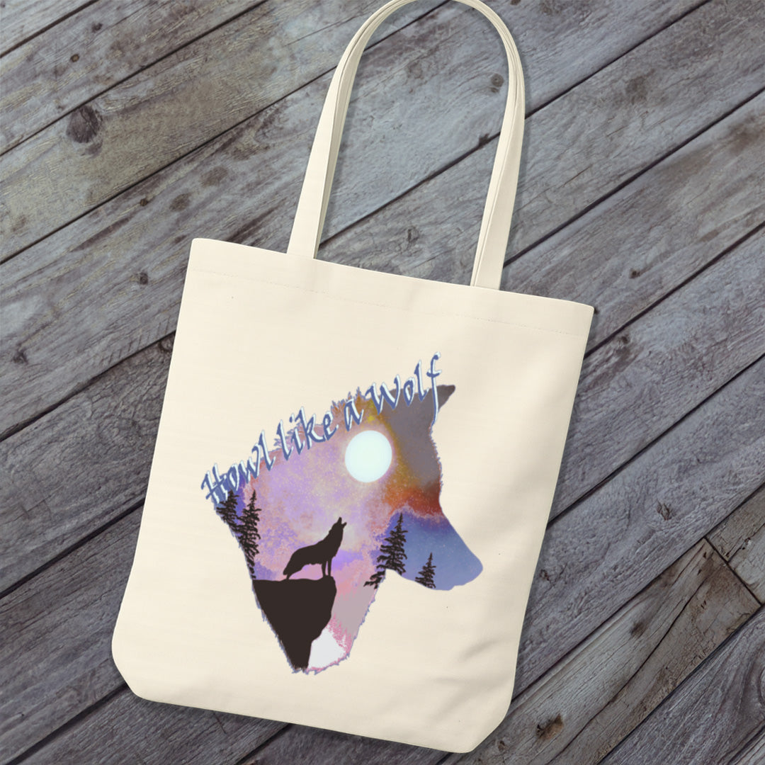 Tote Bag Howling Wolf