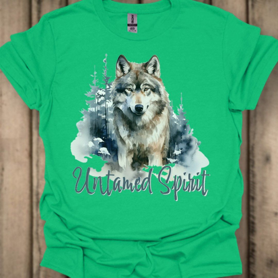 Untamed Spirit Wolf T-shirt tendance