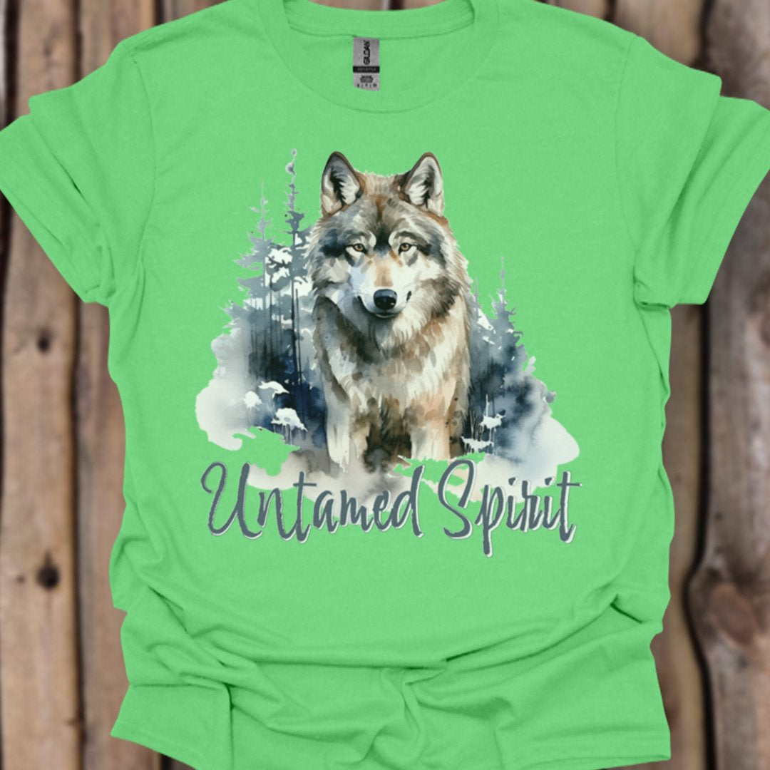 Untamed Spirit Wolf T-shirt tendance