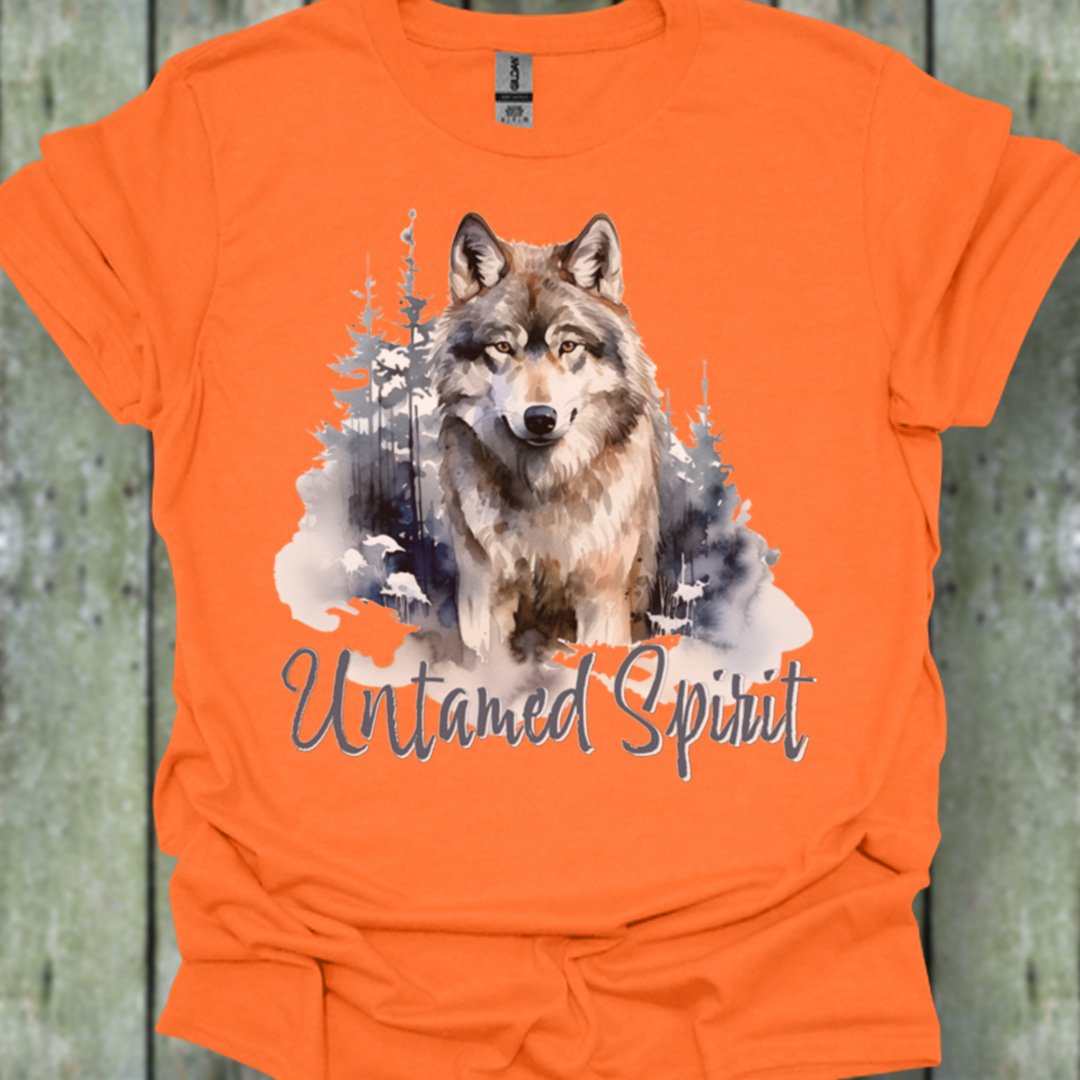 Untamed Spirit Wolf T-shirt tendance
