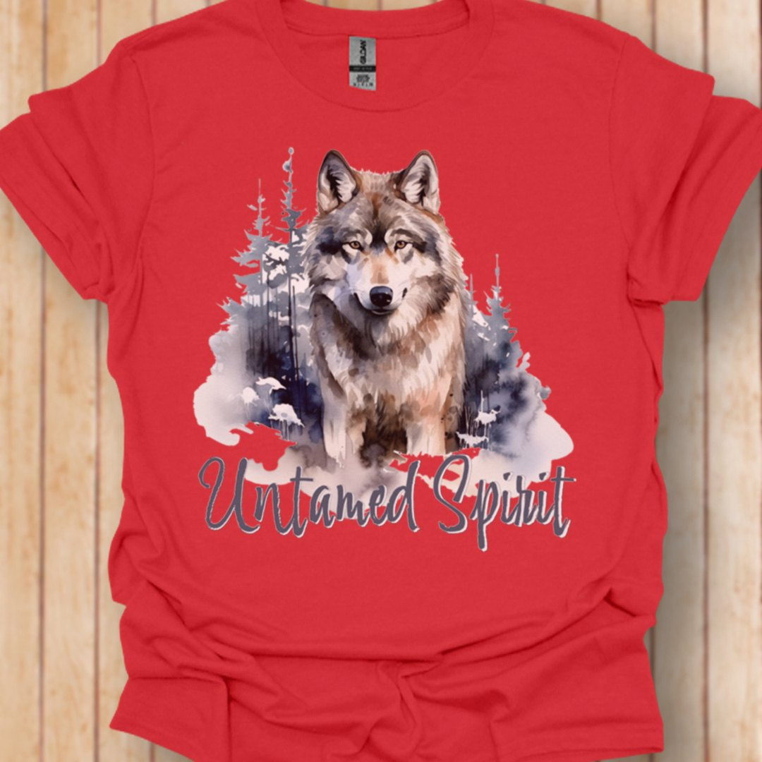 Untamed Spirit Wolf T-shirt tendance