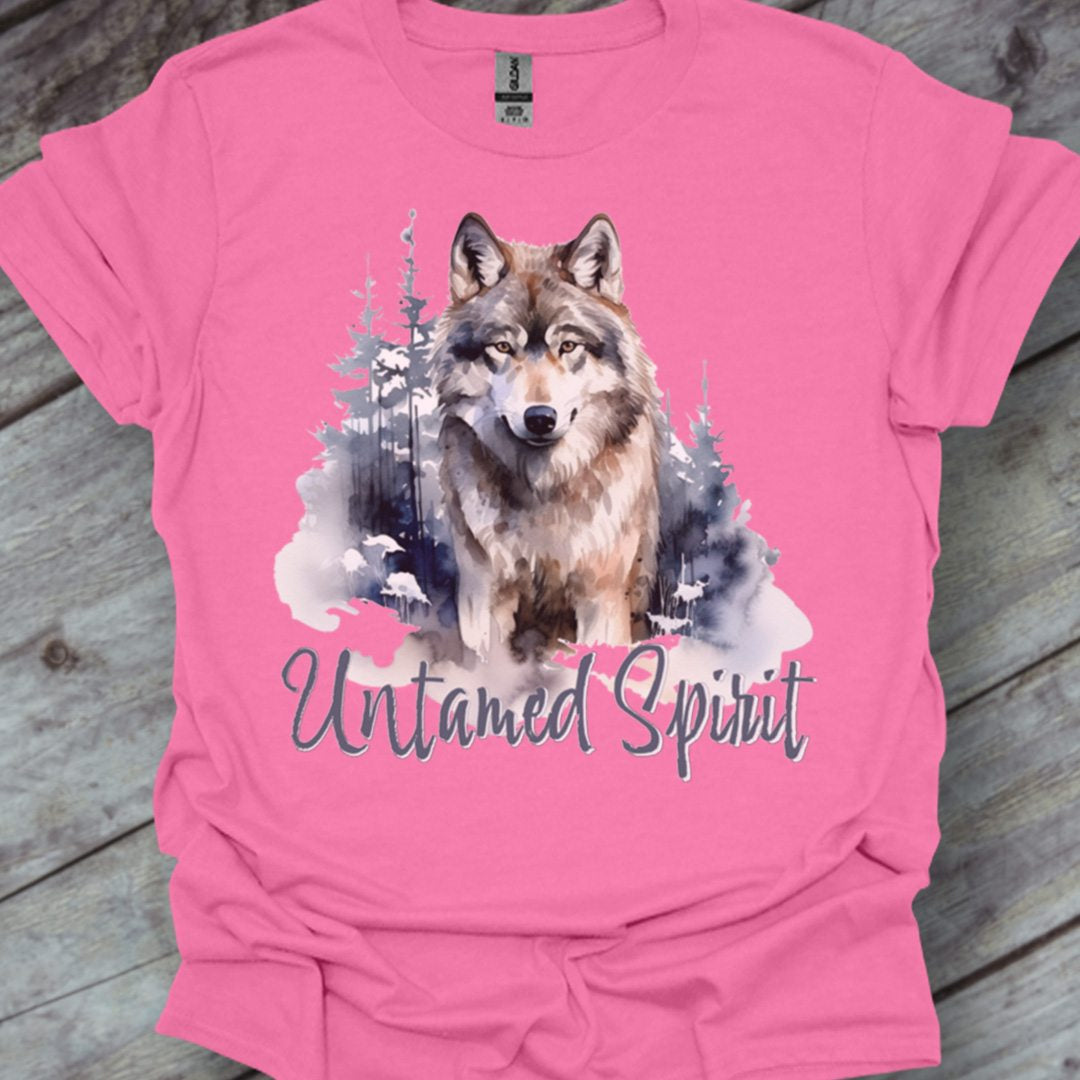 Untamed Spirit Wolf T-shirt tendance