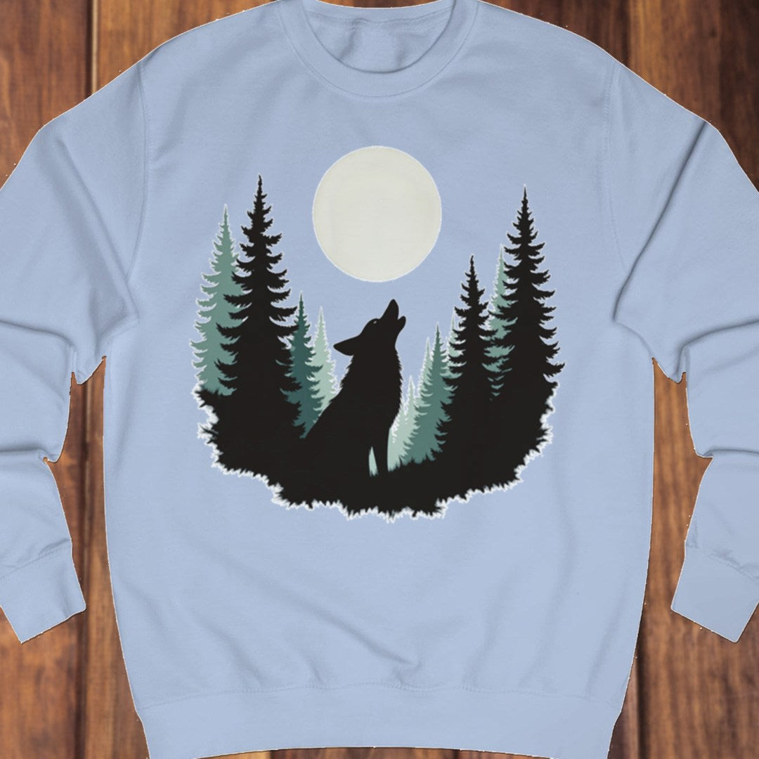 Wolf Volle Maan sweatshirt