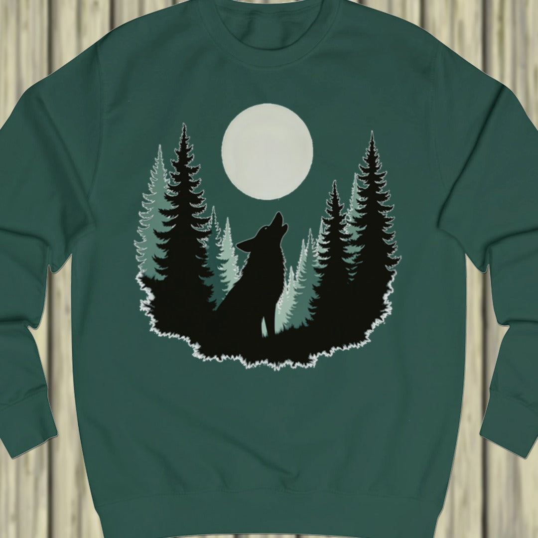 Wolf Volle Maan sweatshirt