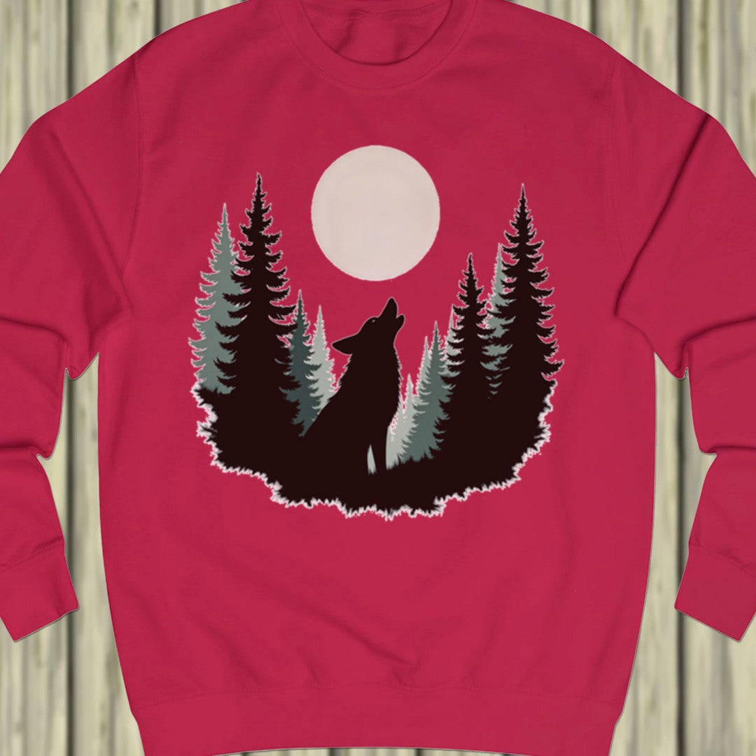 Wolf Volle Maan sweatshirt