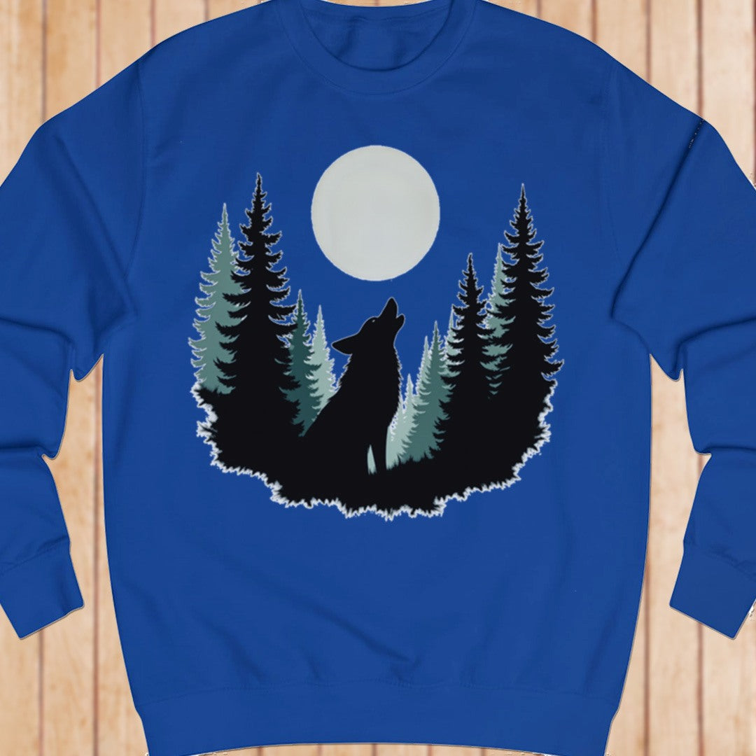 Wolf Volle Maan sweatshirt