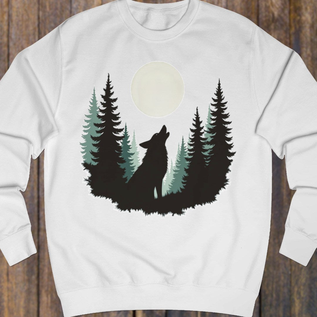 Wolf Volle Maan sweatshirt