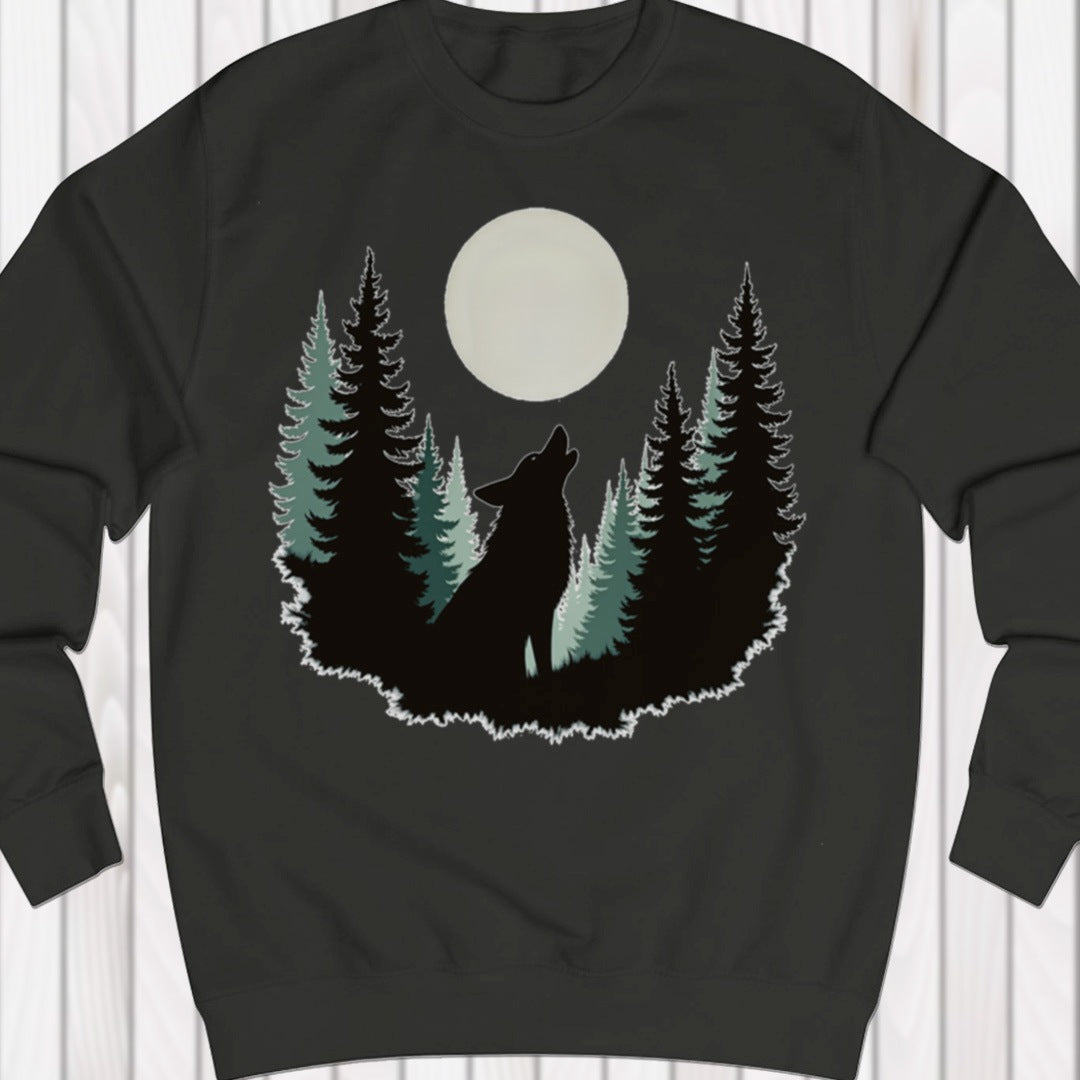 Wolf Volle Maan sweatshirt