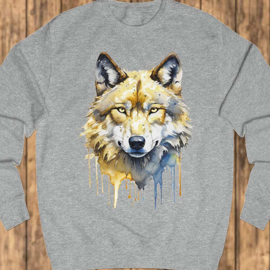 Wolf paintart sweatshirt