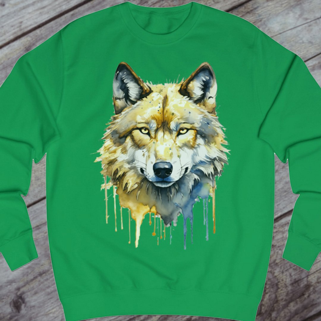 Wolf paintart sweatshirt