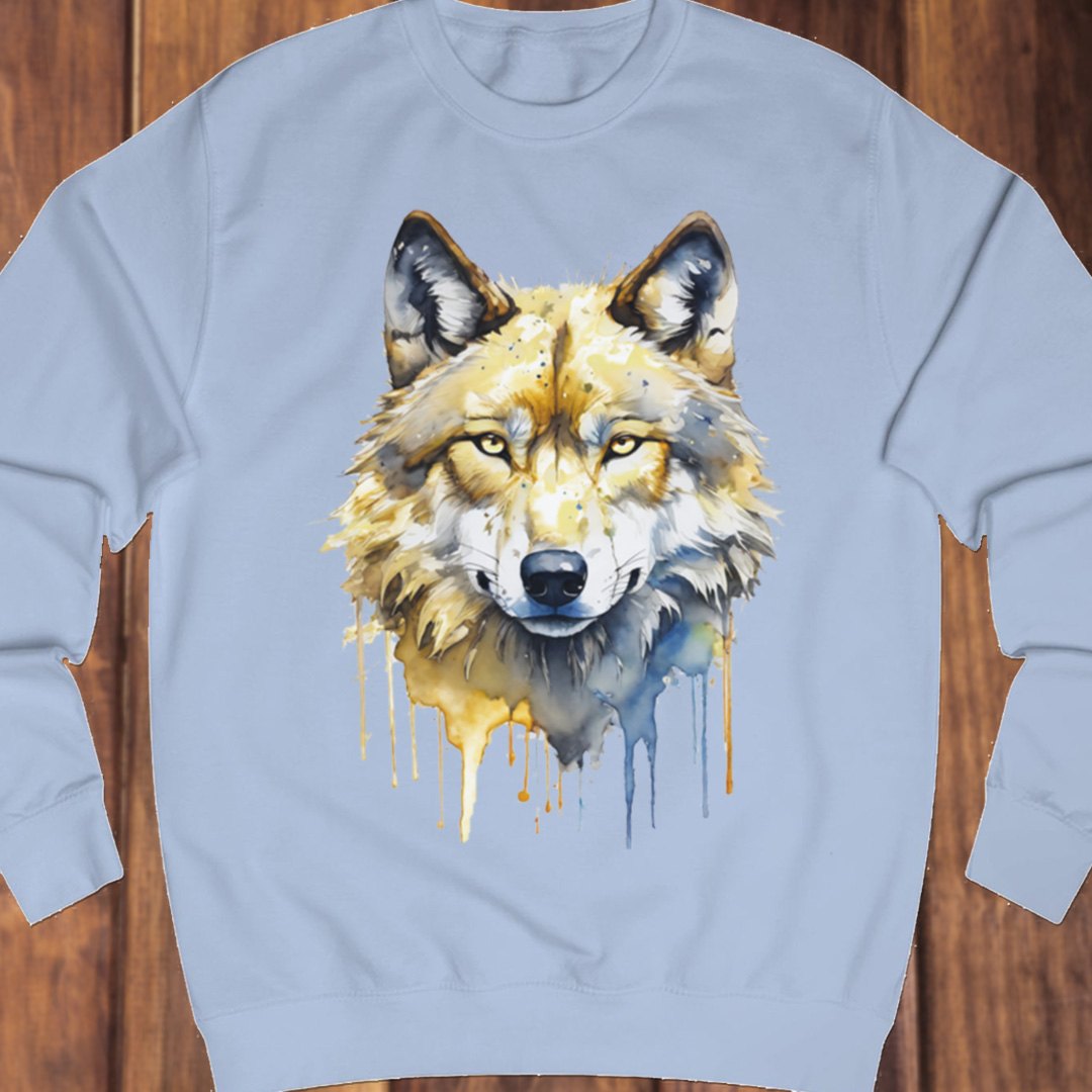 Wolf paintart sweatshirt