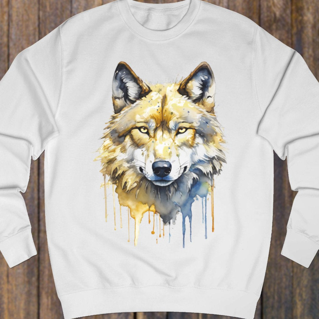 Wolf paintart sweatshirt