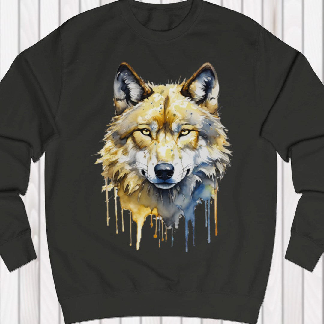 Wolf paintart sweatshirt