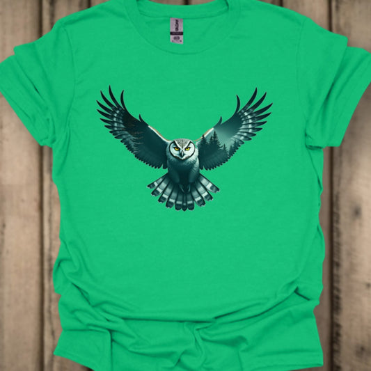 Vliegende Uil Double Exposure T‑Shirt