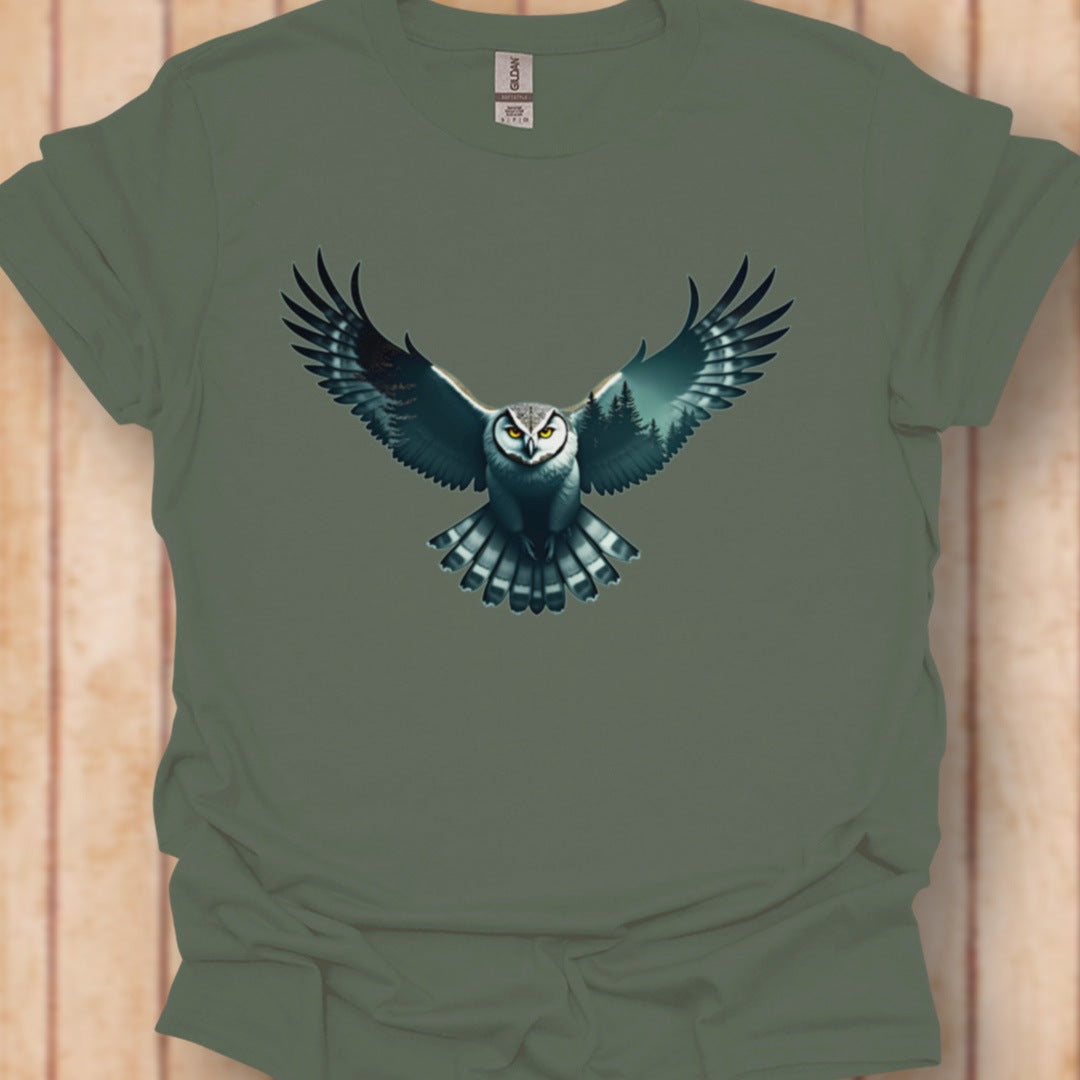 Vliegende Uil Double Exposure T‑Shirt