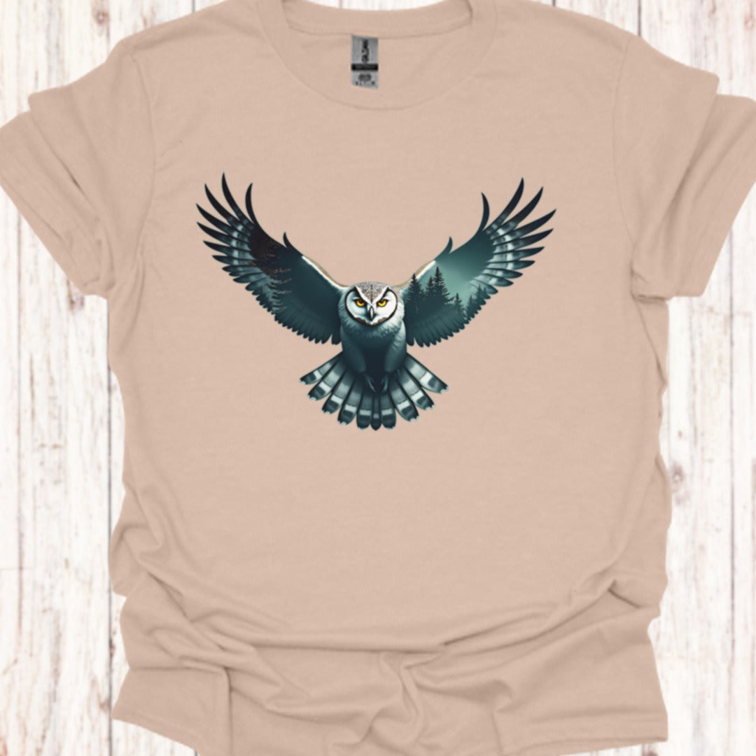 Vliegende Uil Double Exposure T‑Shirt