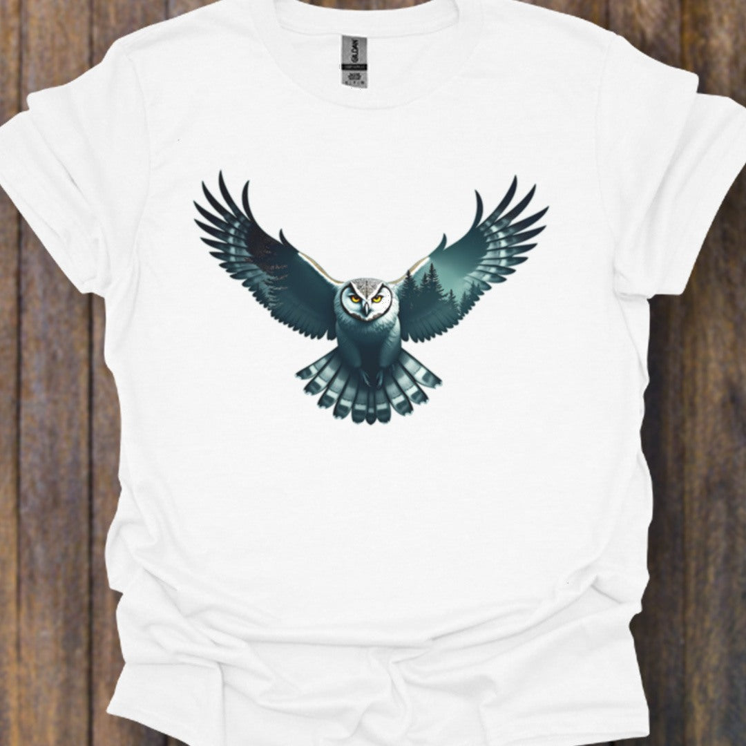 Vliegende Uil Double Exposure T‑Shirt