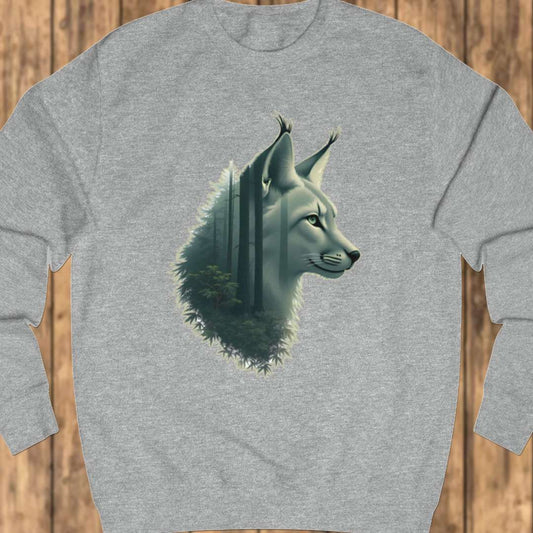 Lynx double exposure sweatshirt