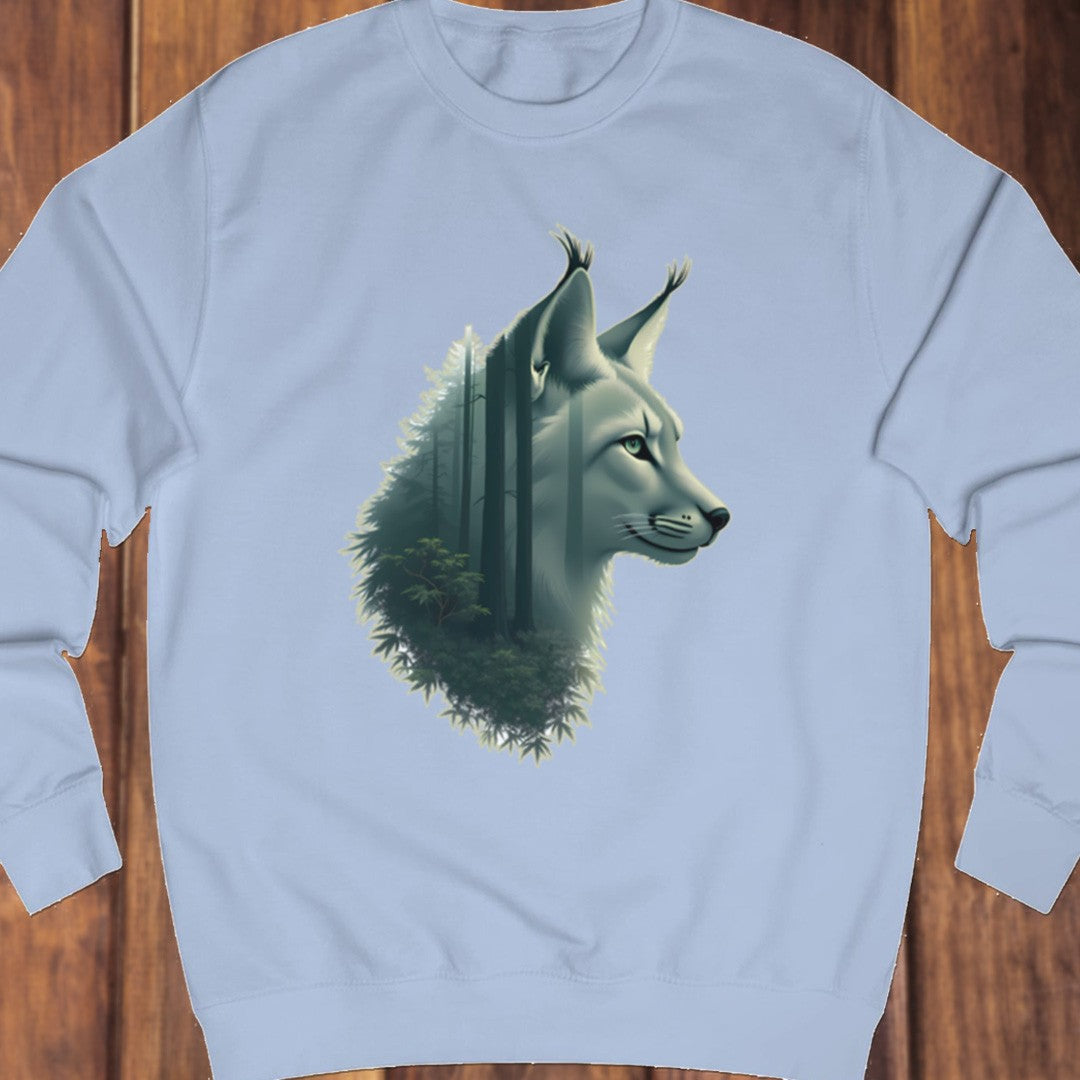 Lynx double exposure sweatshirt