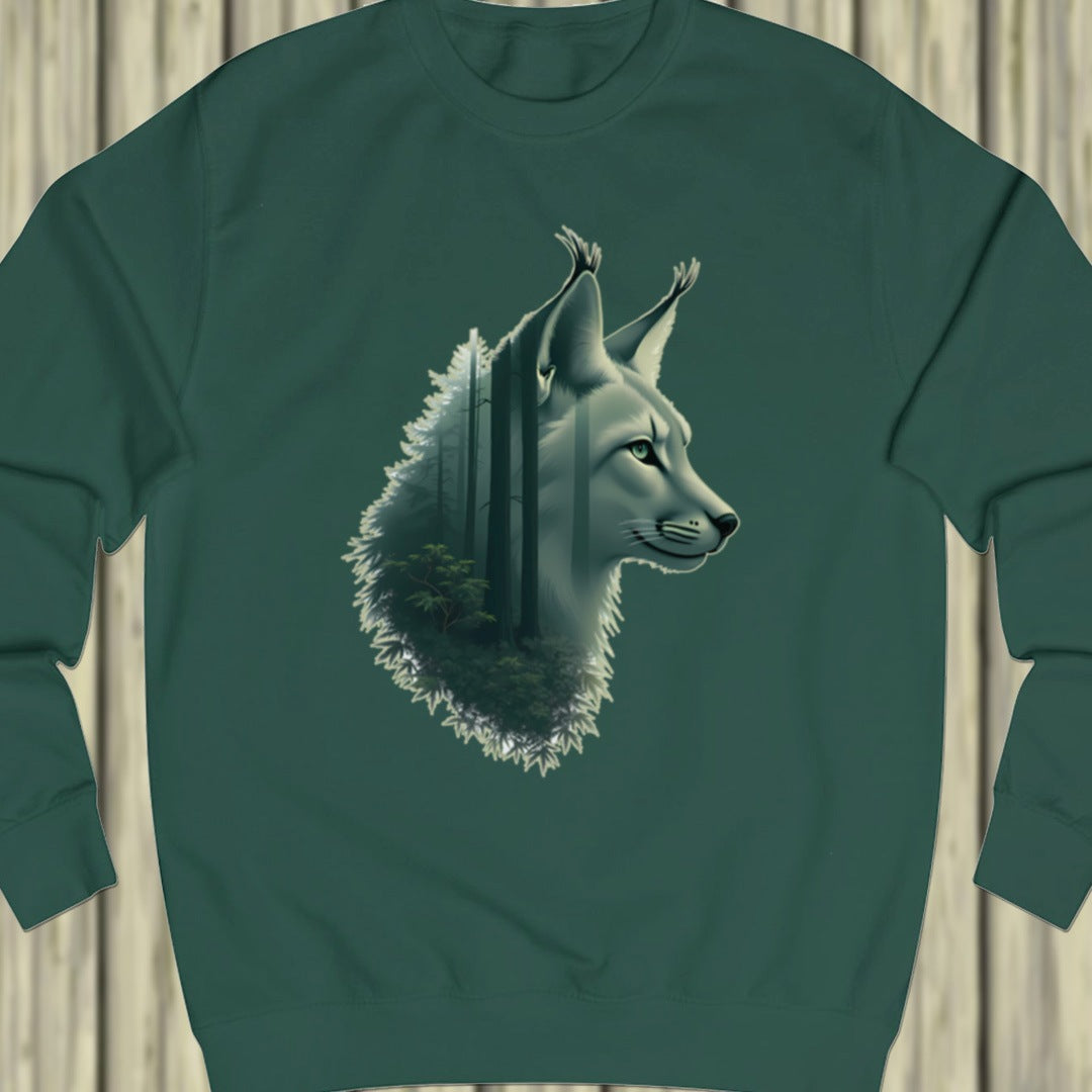 Lynx double exposure sweatshirt