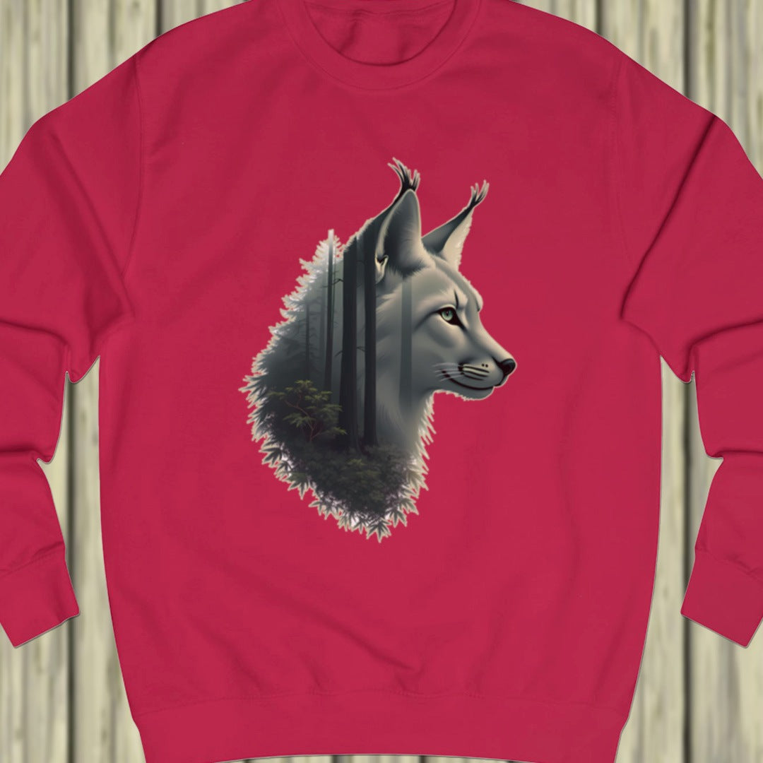 Lynx double exposure sweatshirt