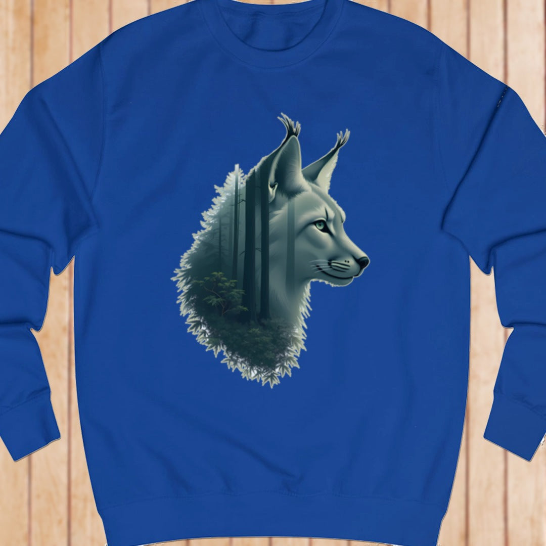 Lynx double exposure sweatshirt