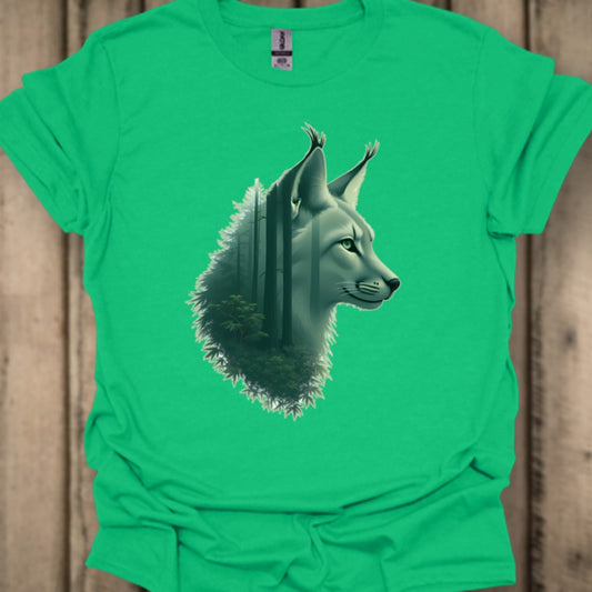 Lynx Double Exposure T‑Shirt