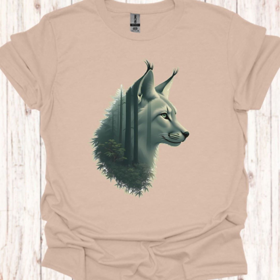 Lynx Double Exposure T‑Shirt